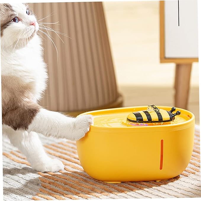 YARNOW Automatic Cat Water Dispenser High-Density Filter for Dogs and Cats Energy-Saving Circulating Feeder Compact Design for Pets Easy to Store and Use