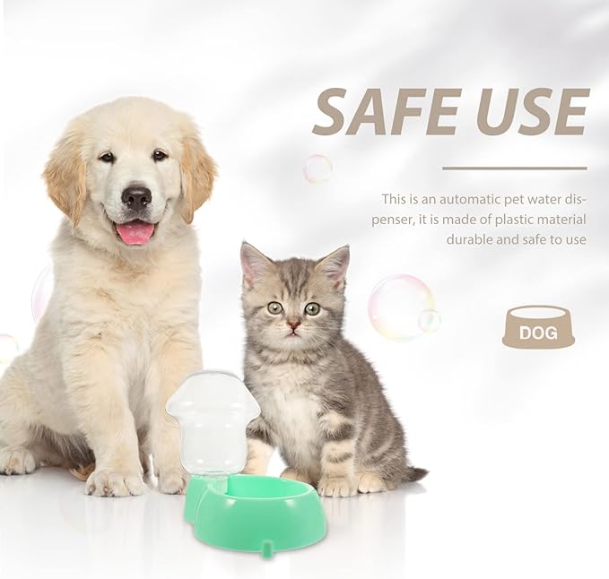 Kisangel 1set Automatic Pet Water Dispenser Plastic Drinking Bowl for Dogs Easy to Lightweight Suitable for Travel Pet Drinking Feeder