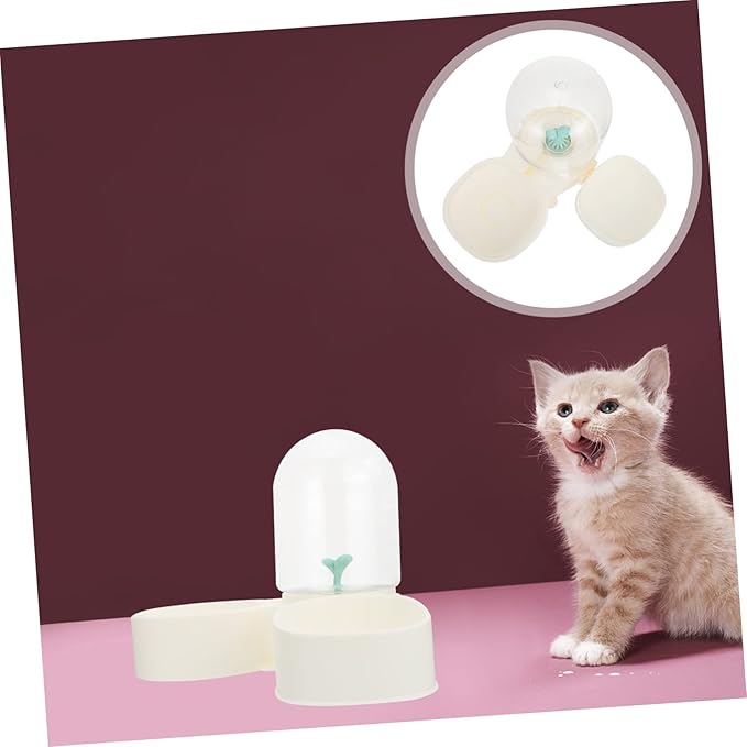 Kisangel Automatic Cat Water Dispenser Pet Feeder Sturdy Antiskid Bowl No Odor Material Break Resistant