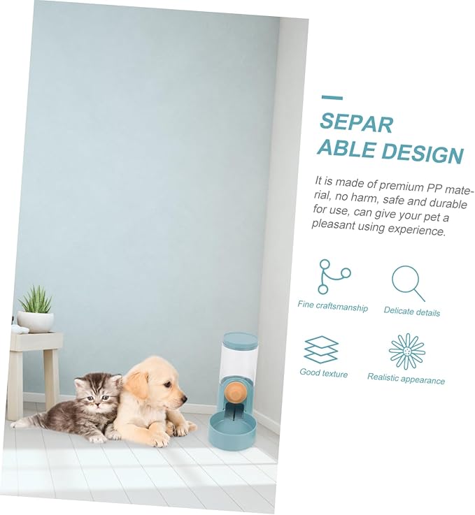 2pcs Hanging Automatic Pet Feeder and Water Dispenser for Cats and Dogs Prevents Spills Keeps Pets Hydrated and Fed Cages