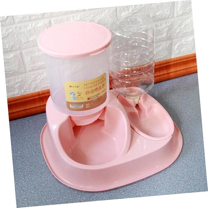 Happyyami Automatic Feeding and Drinking Bowl Large for Cats and Dogs Gravity Feeder Easy to Use and Maintain