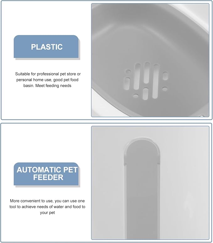 Automatic Feeder for Dogs Cats Pet Food Water Dispenser Large Capacity Sturdy Easy to Maintain
