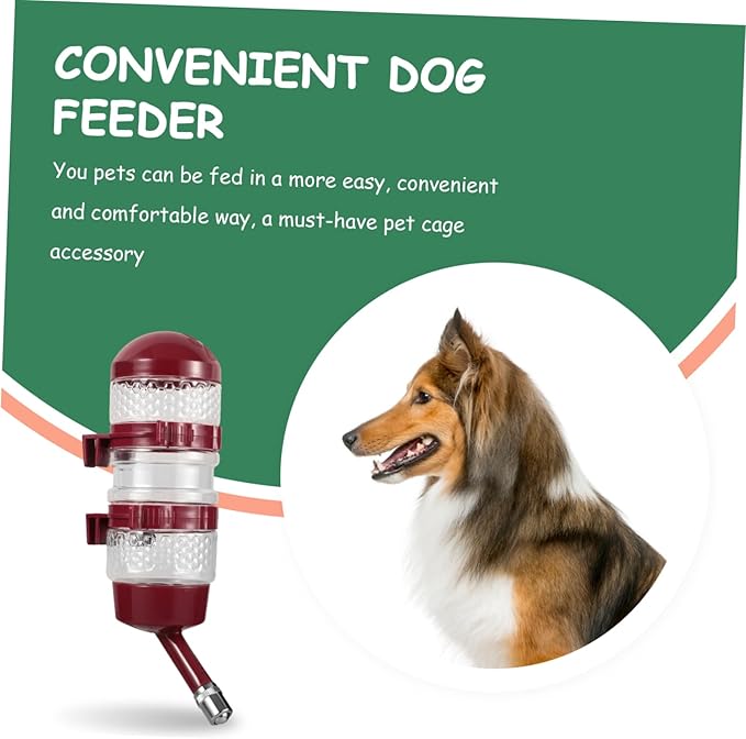 DECHOUS Hanging Water Bottle Dispenser Dog and Cat Feeder Pet Cage Accessory Automatic Pet Waterer for Healthy Drink