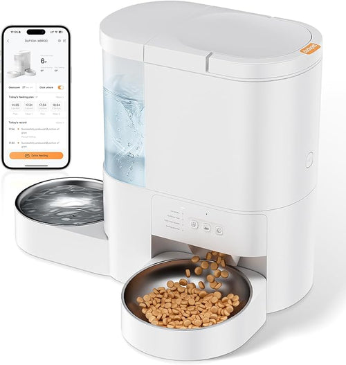 3 Pcs Cat Water Fountain Filters, Replacement Filters for 2 in 1 Automatic Cat Feeder with Waterer, Cat Water Dispenser Filters Replacement for DU-F13, DU-F03, Automatic Pet Feeder