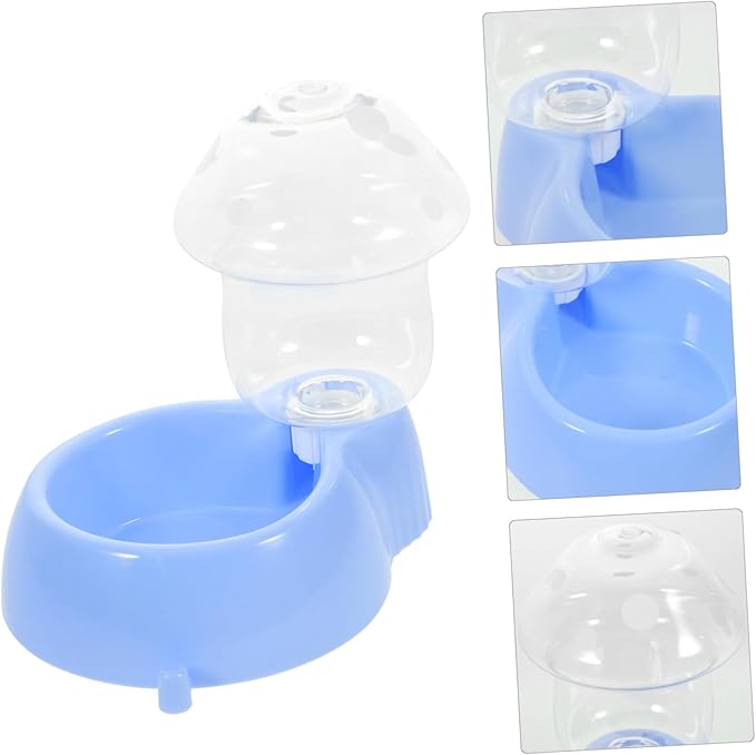 HANABASS Automatic Feeder Mushroom Shape Dog Water Bowl Dispenser Gravity Feeder for Cats