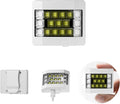 Running Lights for Runners, Clip on Flashlight, Rechargeable LED Safety Light for Walking at Night, Portable EDC Flashlight, Small Work Light Warning Flashing Camping Hiking Gear (White)