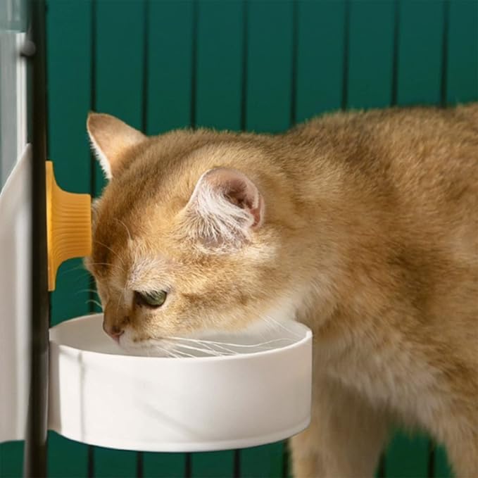 Hanging Automatic Waterer Food Feeder Water Dispenser Fed for Small and Large Cats Dogs
