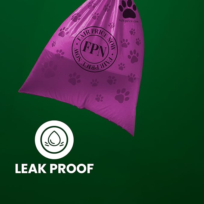 FPN Dog Poop Bags – 16 Rolls - 240 Bags, 13″ x 9″, Fits Most Dispensers – Biodegradable, Leak-Resistant & Earth-Friendly Pet Waste Bags (Lavender)