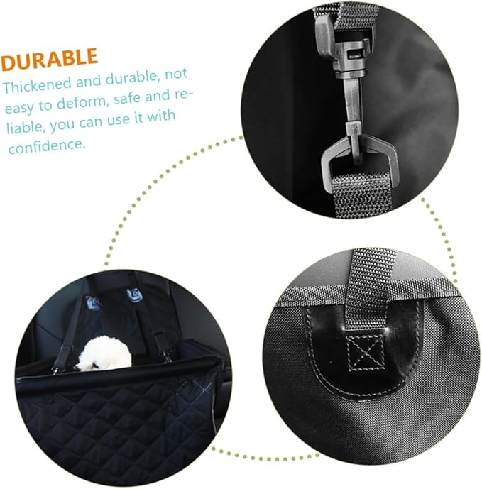 Happyyami Pet Car Seat Dog Car Seats for Dogs Thickened Cushion Non-Slip Safety to Clean