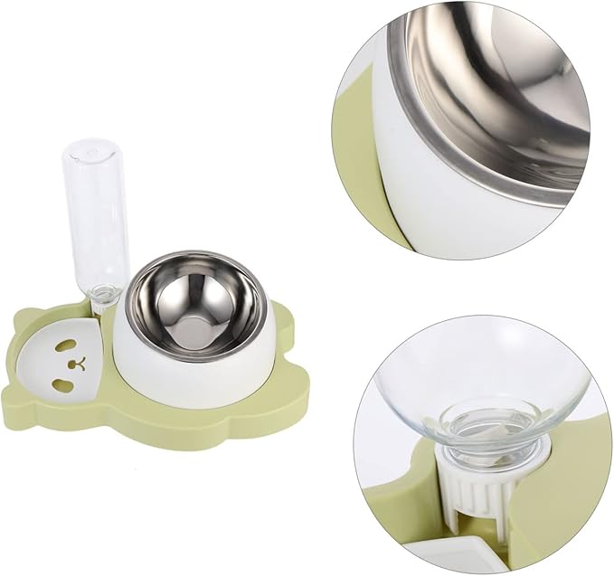 Milisten Pet Automatic Water Feeder Neck Protection Multi-Function Cat Food Bowl for Dogs and Easy to Use Pet Supply