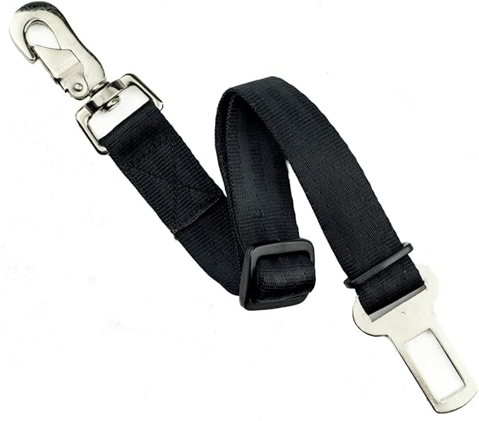 YAP Universal Dog Seat Belt® – Retractable Car Harness for Dogs Safety Seat Belt, Adjustable Dog Seatbelt for Car with Heavy Duty Swivel Hook & Steel Clip, Pet Seat Belt for Dog; Large