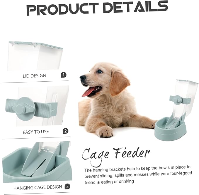 Sosoport Automatic Dog Food Dispenser Capacity Pet Feeder for Puppy Dog Supplies