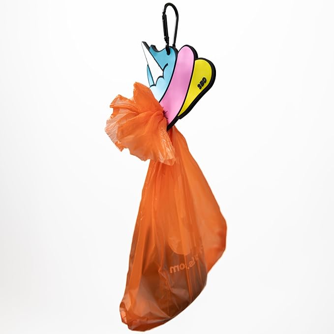 small BIG Dog's DingleBerries- Unicorn Poop, Poop Bag Holder, Dog Waste Bag Holder, Hands Free Waste Bag Carrier