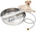Automatic Dog Water Dispenser with Anti-tip Bracket, 1.5 Gal Outdoor Dog Water Bowl and Stainless Steel Self Filling Dog Water Bowl for Pets, Livestock Waterer