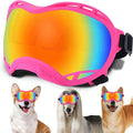 Dog Sunglasses,Doggles Anti-UV Protection,Pet Sunglasses with Adjustable Strap,Suitable for Motorcycle Car Driving Bike Riding Hiking Swimming Wind Dust Fog Dog Eye Protection