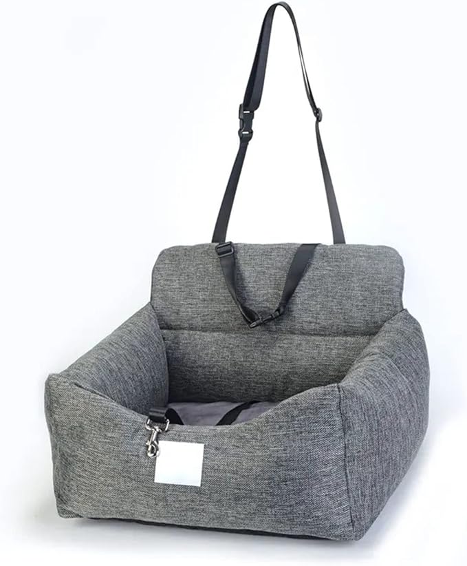Dog Car Seat Soft Pet Booster Seat Pet Travel Carrier Bed for Small and Medium Pets with Safety Tethers Washable Dog car Bed Dual-use for car and Home