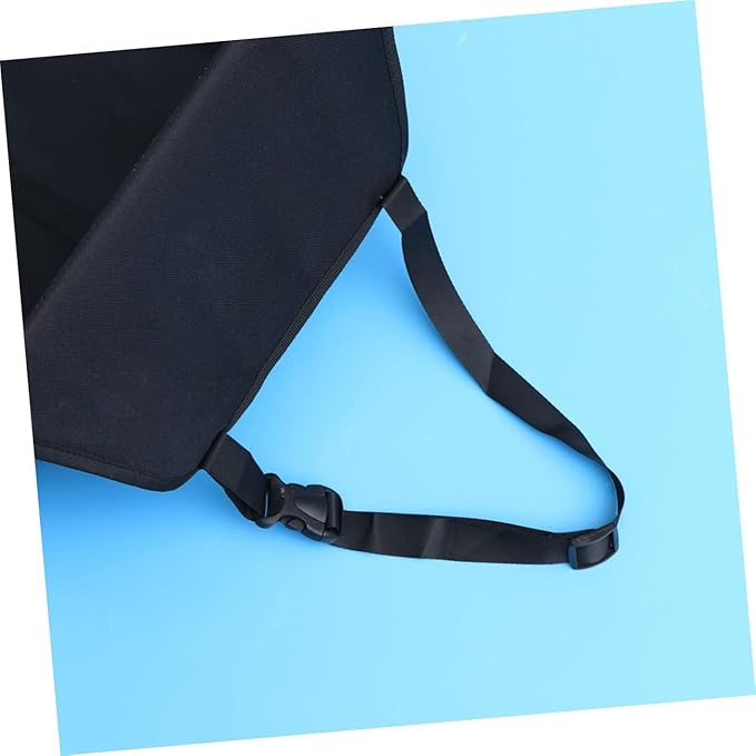 Breathable Mesh Dog Car Seat with Design Safety Leash and Thick Support Rods for Pet Travel Compatible with Harnesses Black Color(Black)