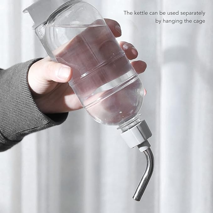 Yosoo Health Gear Pet Automatic Water Feeder Standing Water Dispenser Bowl, 500ml Detachable Adjustable Small Dog Cat Feeding Water Bowl Set, 11 * 7.7 * 15.4 in Automatic Water Food Feeder Bowl Stand