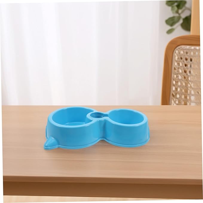 Toyvian Automatic Dog Water Dispenser Dual Bowls Pet Bowl for Puppies and Dogs Water Feeder for Cats Abs Plastic Easy Cleaning