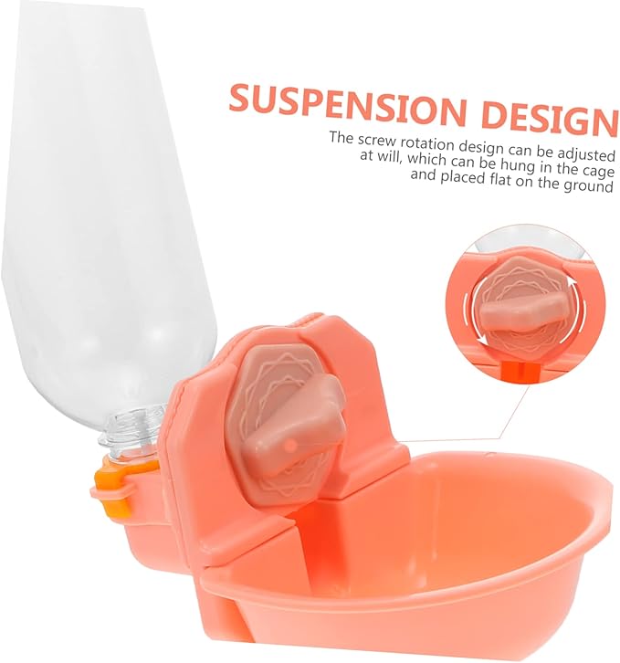 BESTonZON Pet Water Dispenser Automatic Feeder Leakproof Dog Cat Bowl Easy to Clean