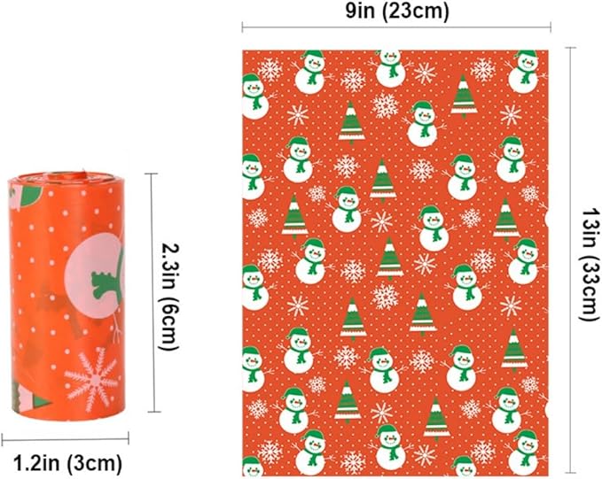 Thick & Strong Dog Poop Bags Scented, Large Capacity Leak Proof Tear Resistant Waste Bags, 6 Rolls 90 Bags for Outdoor Walking and Travel Fast Easy Cleanup (orange)