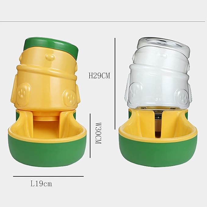 Automatic Feeding Bowls Dog Food Feeder Cat Water Feeder Large Capacity Food Water Dispenser Gravity Pet Food Feeder And Water Dispensers Pet water dispenser (Size : Feeders) (Water dispensers)