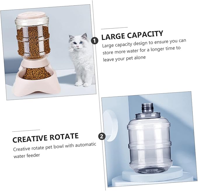 Automatic Cat Feeder Detachable Pet Food Dispenser for Cats and Dogs for Monitoring Convenient and Versatile Design for Animals