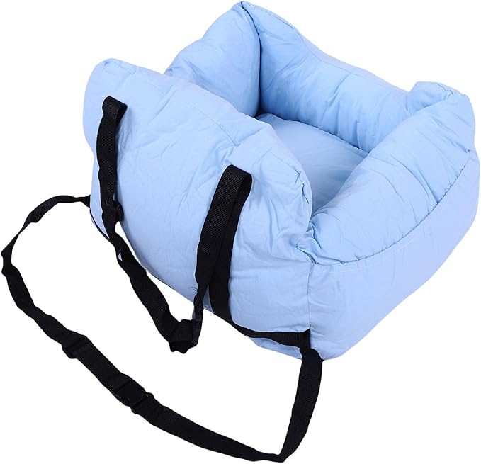 Dog Car Seat, 50x45x36cm Soft Comfortable Pet Carrier for Small Medium Dogs Cats, Universal Pet Bed Booster Cushion with Safety Belt, Accessories
