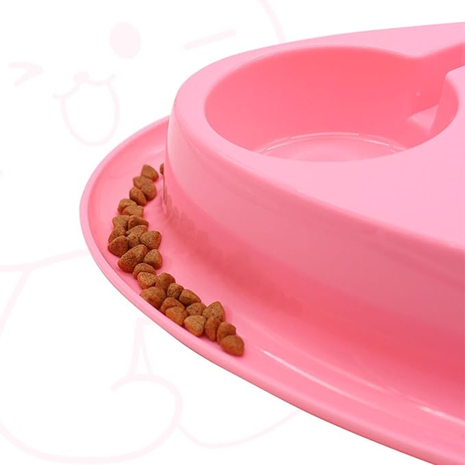 2-in-1 Pet Feeder and Waterer Set with Automatic Dispenser, Large Capacity Food and Water Bowl for Cats Dogs Puppies Bunnies
