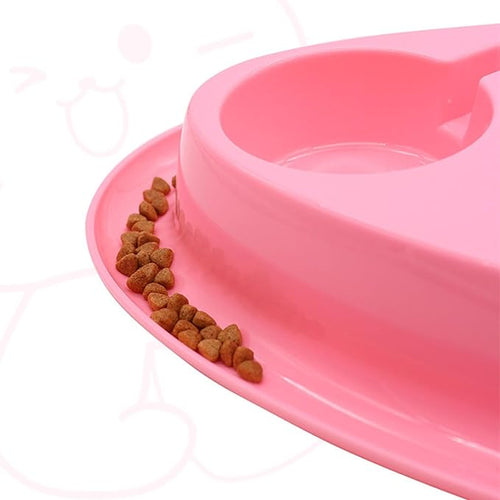 2-in-1 Pet Feeder and Waterer Set with Automatic Dispenser, Large Capacity Food and Water Bowl for Cats Dogs Puppies Bunnies