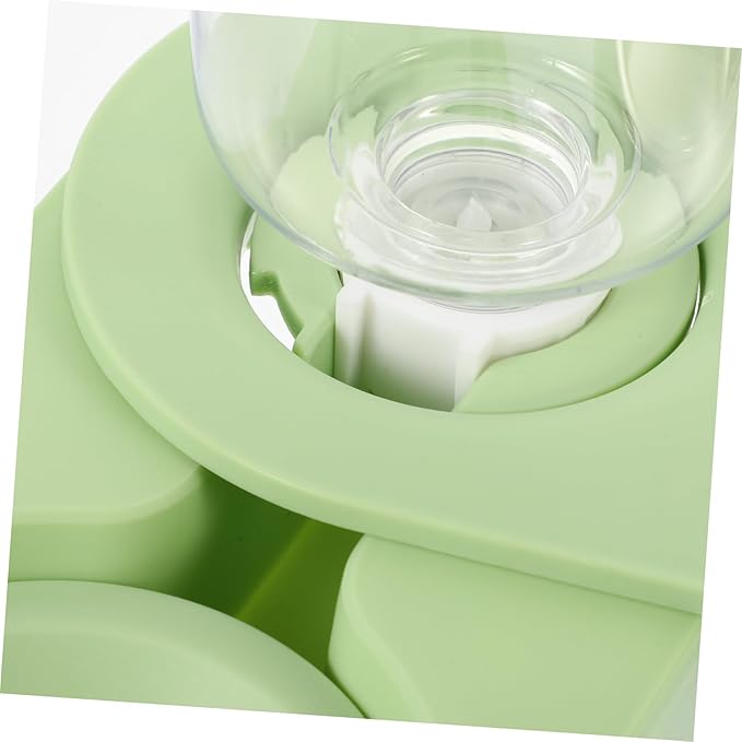 Automatic Pet Feeder Dual Bowls Rotating Corner Design for Cats and Dogs Easy to Install No Water Leakage for Animals
