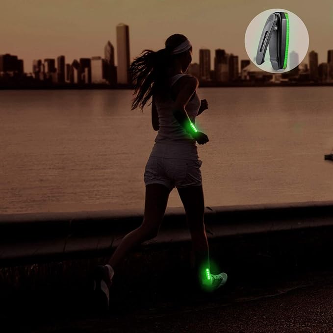 USB-C Rechargeable LED Safety Lights (2 Pack) - Clip on Strobe Running Lights for Runners, Joggers,Walkers,Kids,Dogs,Bike Tail Lights - High Visibility Accessories for Reflective Gear