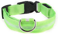 LED Dog Collar Safety Collar USB Rechargeable Adjustable Glowing Pet Collar Basic Dog Collars Reflective Light Up Collars for Your Dogs 8 Colors with 3 Sizes