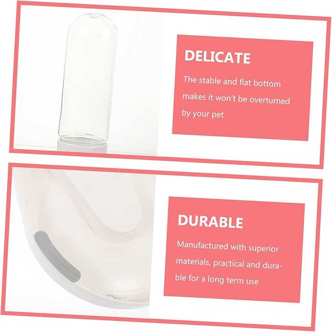 Automatic Dog Water Dispenser Pet Drinking Tool with Capacity for Cats and Dogs Easy to Detachable Design for Busy Pet Owners White