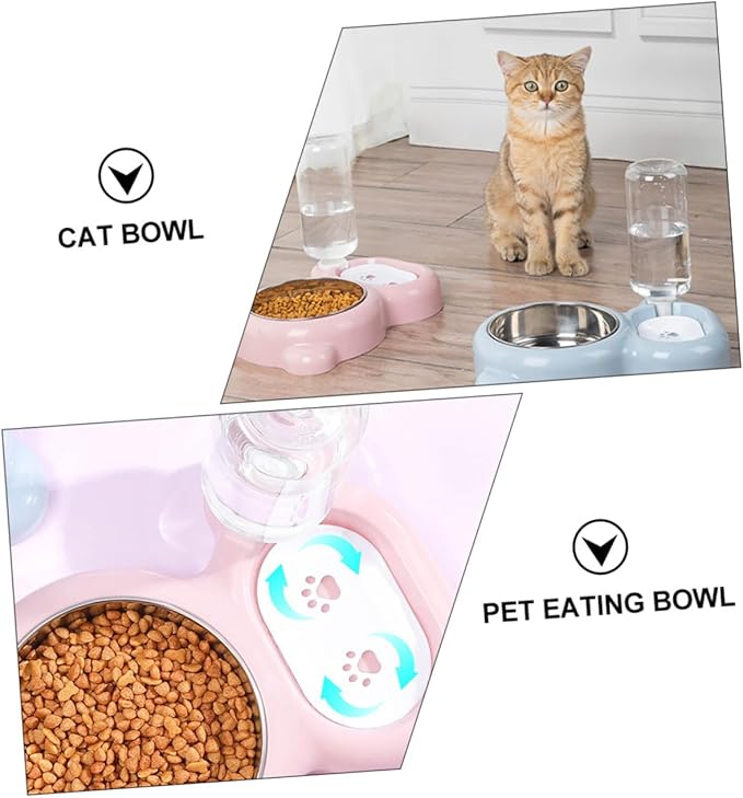 BESPORTBLE Pet Food and Water Bowl Cat Dog Feeder Water Feeder Elevated Pet Bowl Safe Eco-Friendly