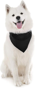 Mechaly Dog Plain Bandanas - 2 Pack - Scarf Triangle Bibs for Small, Medium and