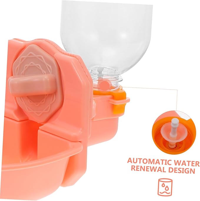 POPETPOP Pet Water Dispenser Bowl Automatic Feeder for Cats and Dogs Easy to Clean