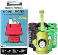 The Original Poop Bags® Peanuts Snoopy Dog Waste Bags – 38% Plant Based, Leak-Proof & Durable, Large Dog Poop Bags for Dispensers (Dispenser + 135 Bags)