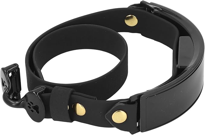 LED Dog Collar Smart DIY Screen Fashionable Rechargeable Light Up Dog Collar Glow in The Dark Pet Necklace (Red Light)