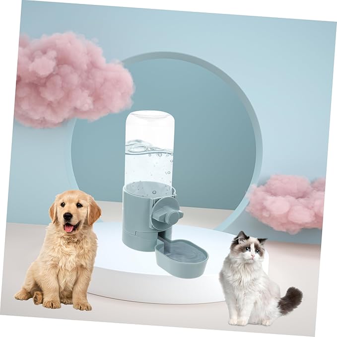 VANZACK Pet Automatic Waterer Dispenser Hanging Water Feeder for and Capacity Spills Easy to Use and Refill