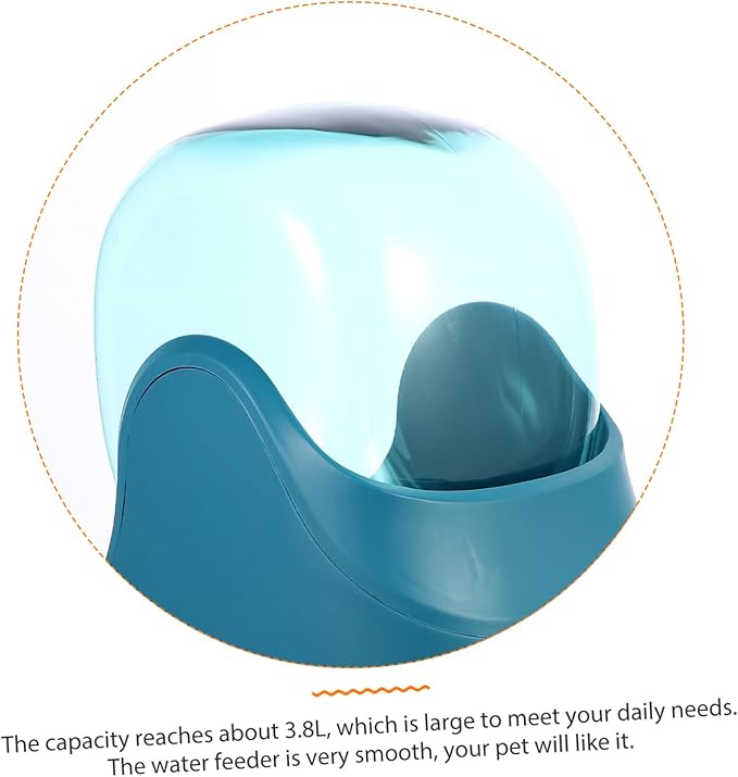 Automatic Pet Water Dispenser Capacity Gravity Waterer for Dogs and Cats Non-Slip Base Easy to Clean for Keeping Pets Hydrated