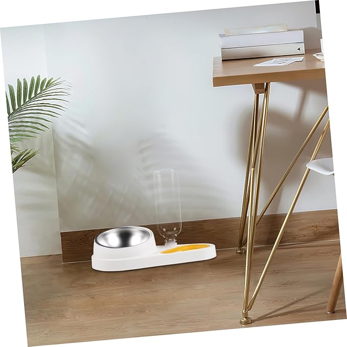 Cat Dog Automatic Feeder Water Dispenser Capacity Bowl Spill Design Pet Feeding
