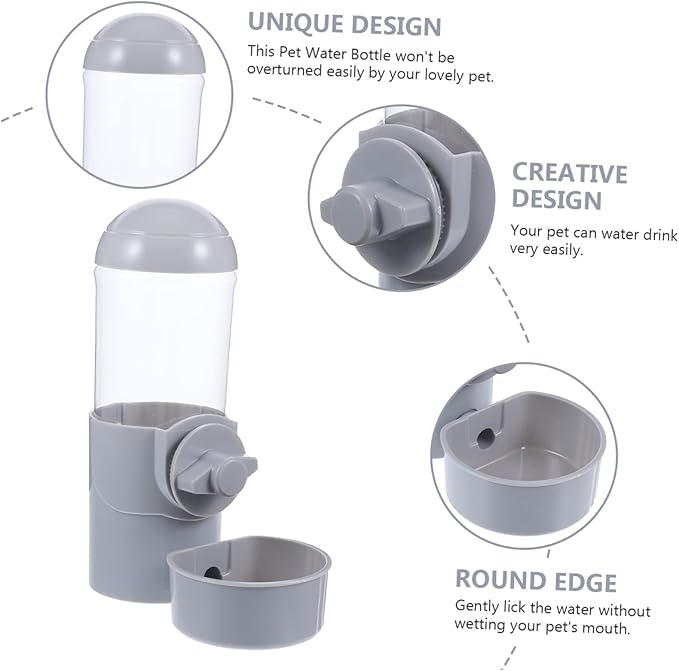 Hanging Dog Water Feeder and Cat Bowl Wear-Resistant Automatic Pet Water Dispenser Capacity for Puppies and Kittens Convenient and Leak Design