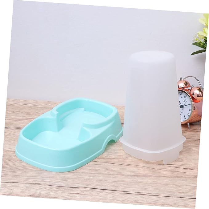 VANZACK Automatic Pet Feeder Dispenser for Dogs and Cats Easy to Clean Dispenser Sky Blue for Single Multiple Pet Households
