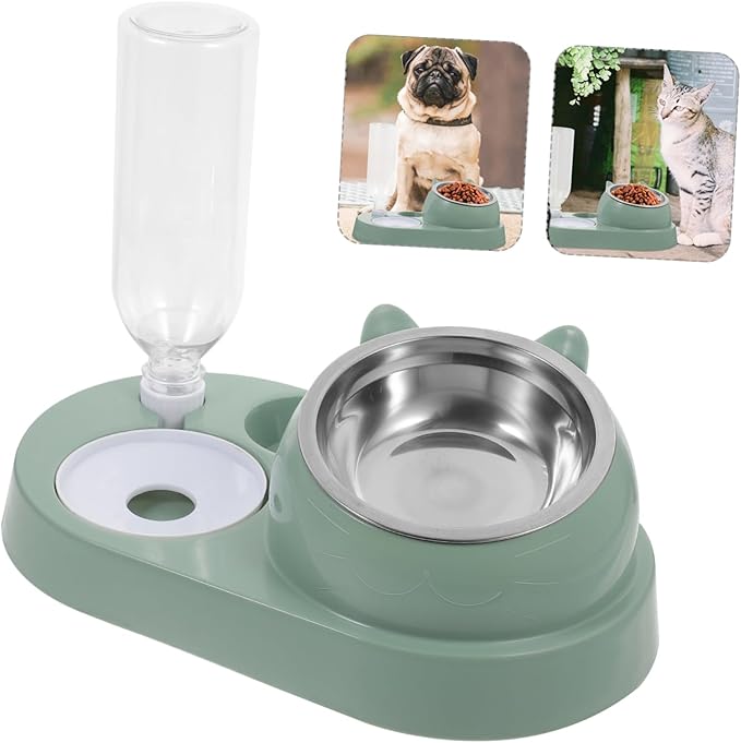 SUPVOX Pet Water Dispenser Automatic Dog Food Storage Bowl Feeder Pet Feeder for Cat