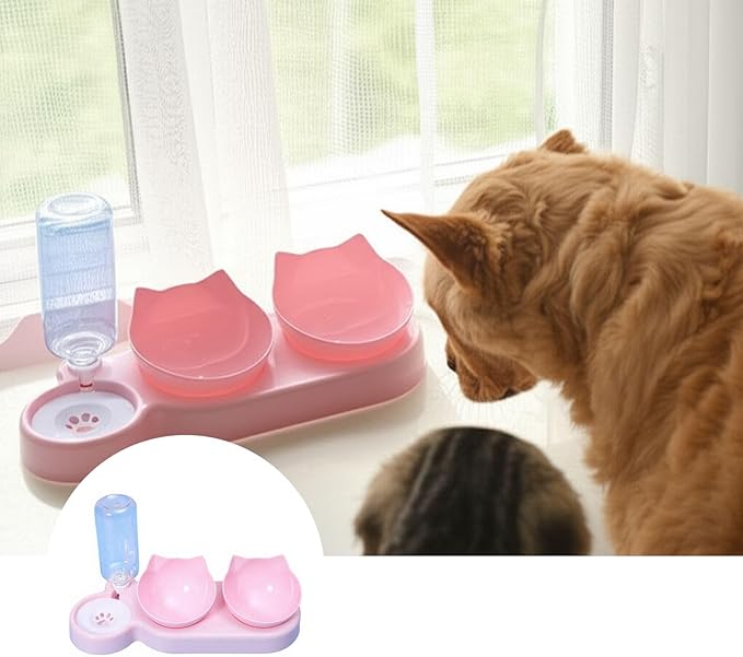 Automatic Pet Bowl for Dogs and Cats with Water Dispenser - 3-Day Feeding and Drinking Station for Home, Store, Boarding, and Travel