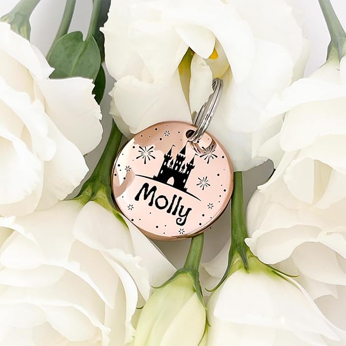 Customizable Cat Dog ID Tags - Original Funny Art Design - Stainless Steel Deep Engraving for Dogs