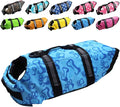 Dog Life Jacket Easy-Fit Adjustable Belt Pet Saver Swimming Safety Swimsuit Preserver with Reflective Stripes for Doggie (M, Blue)
