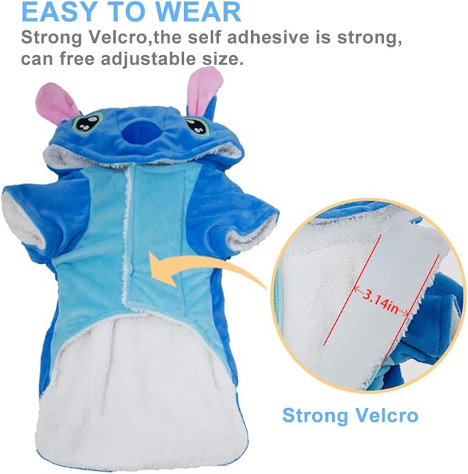 Dog Costume, Gimilife Dog Hoodie, Dogs Halloween Costume Pet Xmas Pajamas Outfit, Pet Coat Cartoon Costumes for Small Medium Large Dogs and Cats for Halloween Christmas and Winter -M