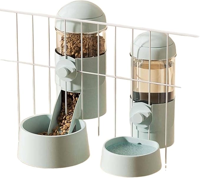 MBETA Dogs Automatic Hanging Cage Waterer Hanging Cage Cat Drinker Automatic Feeder Cat Bowl Pet Supplies